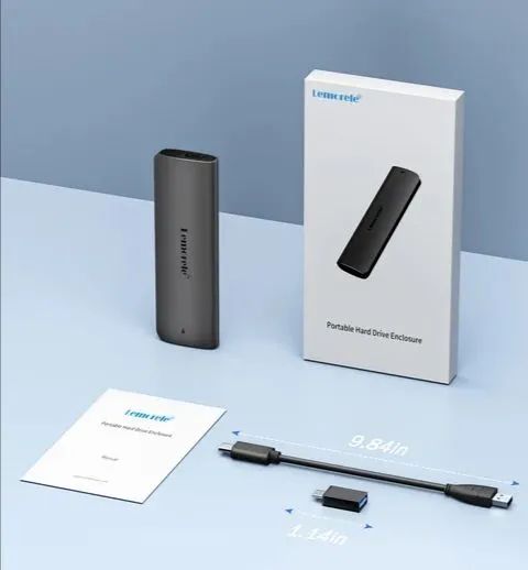 Case NVME M2 Lemorele com adaptador Tipo C e USB  - Foto 2