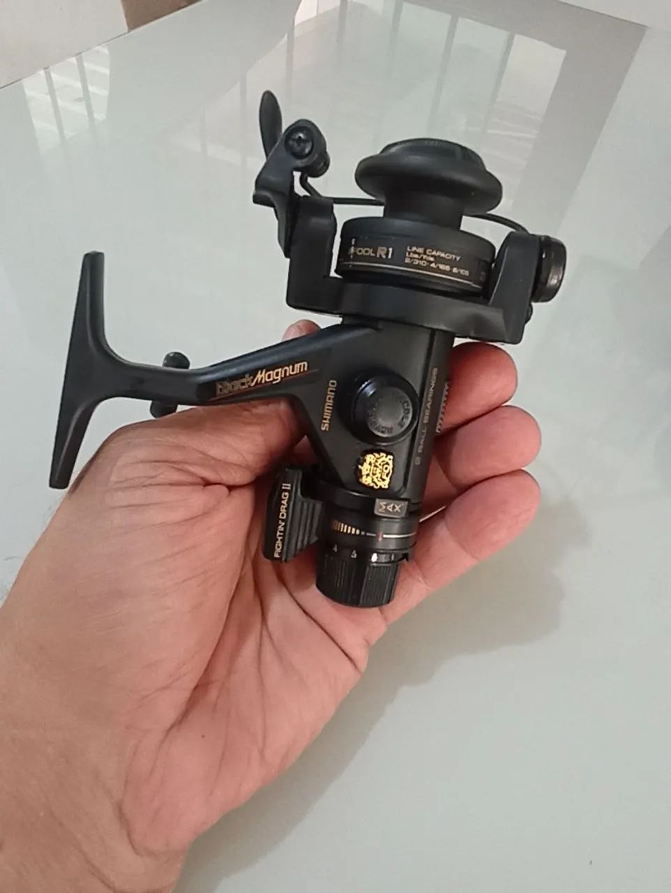 Molinete pesca Shimano micro Black Magnum - Foto 3