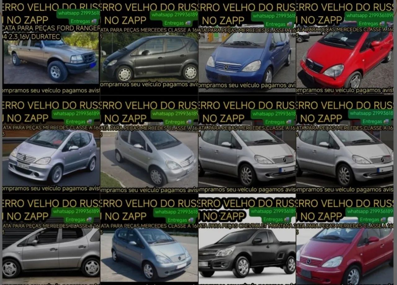 Ferro Velho  Peças Mercedes BMW .Compro carro batido Whatsapp *