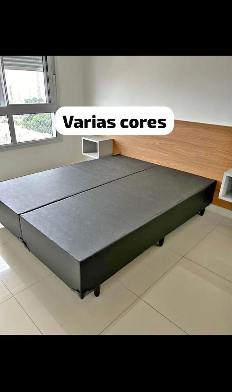 Cama box base (varias cores) 