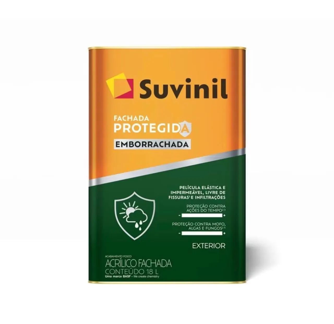 Tinta Acrílica Suvinil Fachada 18L - Protegida Emborrachada