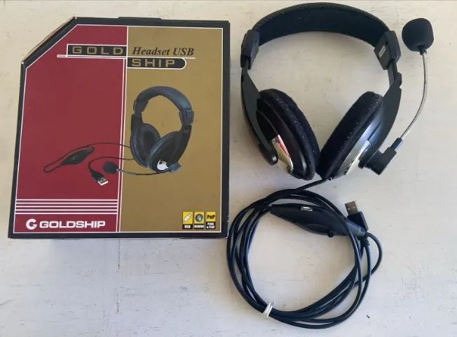 Headset com Microfone USB Mod.1747 Goldship - Leadership