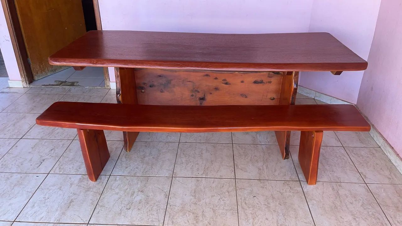 Mesa rústica a pronta entrega 2,14. - Foto 2