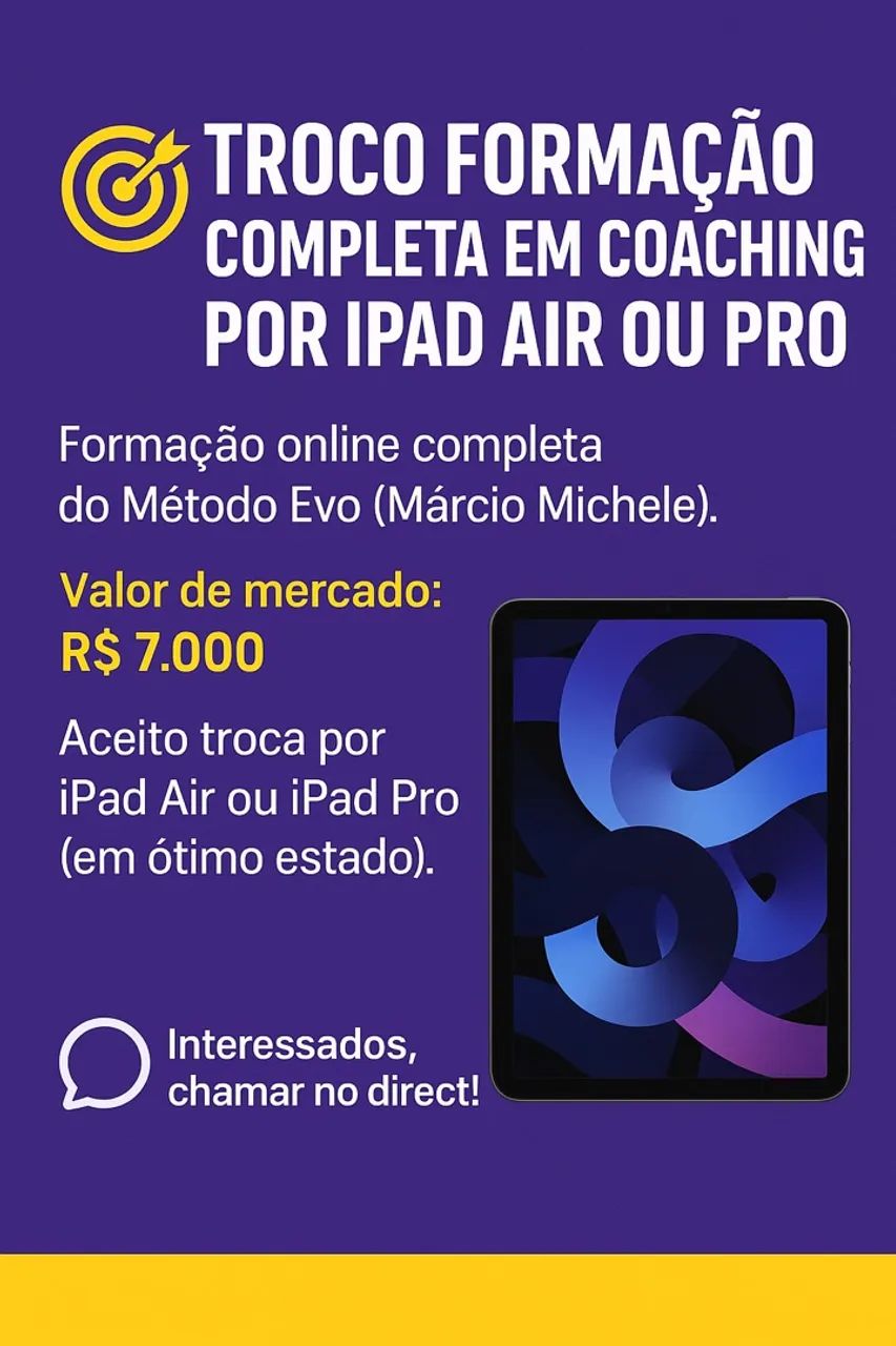 Vendo ou troco Formação Completa em Coaching 