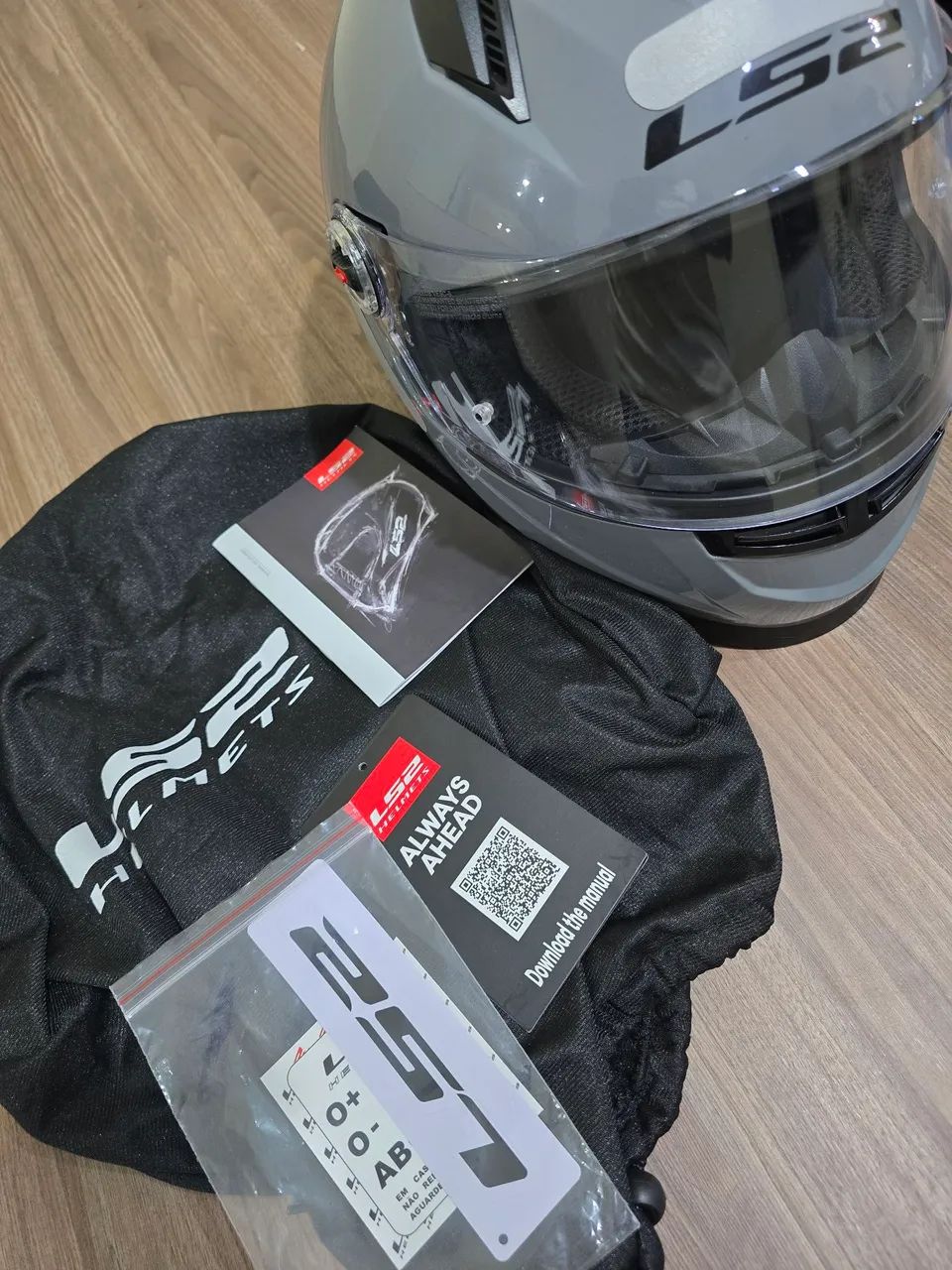 Capacete LS2, FF358 - Monocolor nardo Cinza (Brihante)<br>CR$879.90<br>Shope - Foto 4