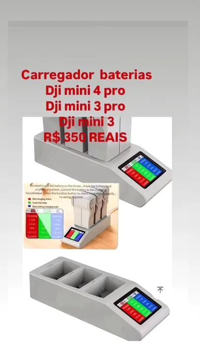 Carregador baterias dji mini 4 pro - Foto 4