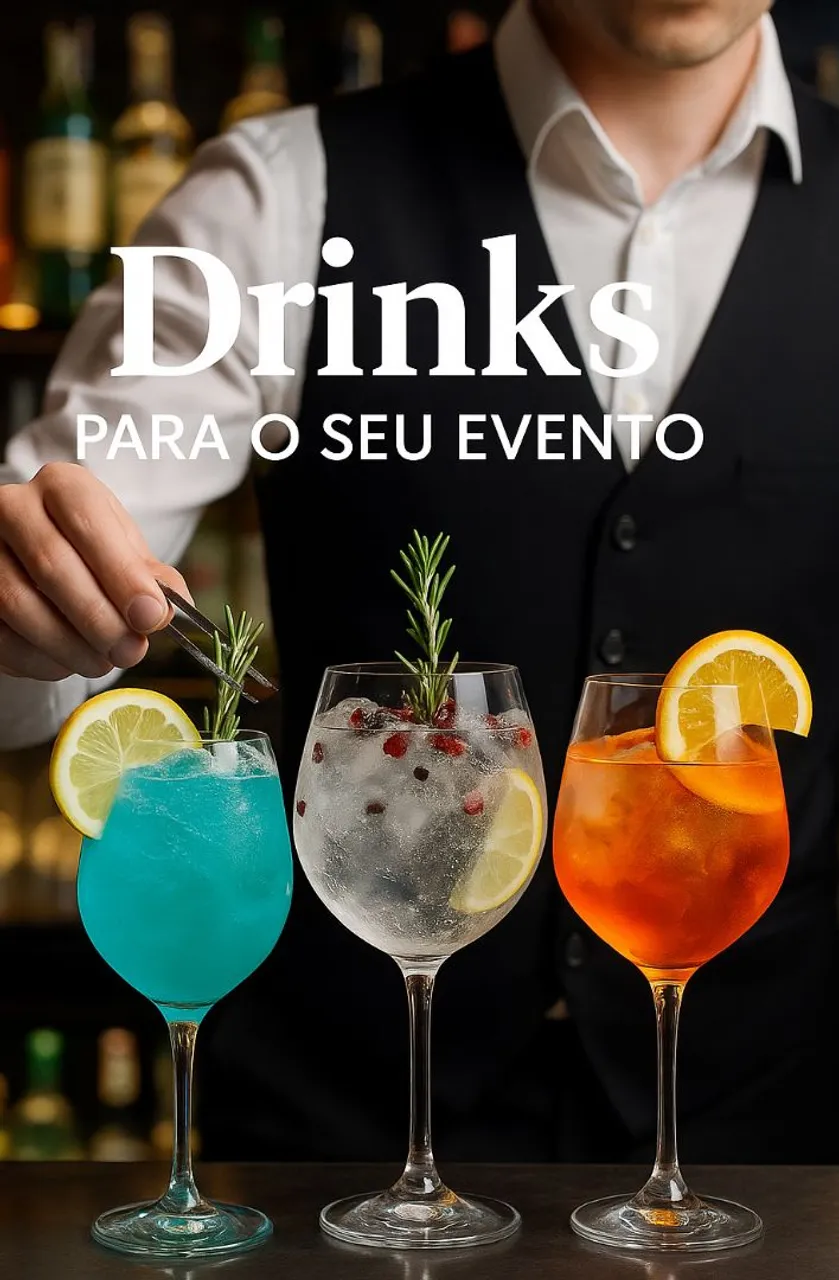 Drinks infinitos para seu evento