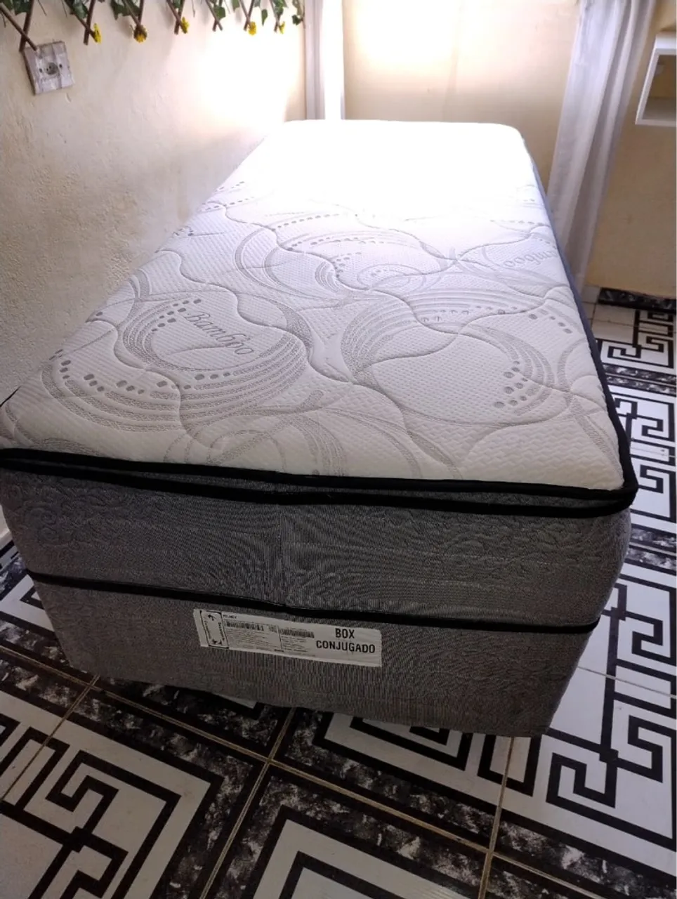 Cama Box Conjugada Bambu Semi Nova