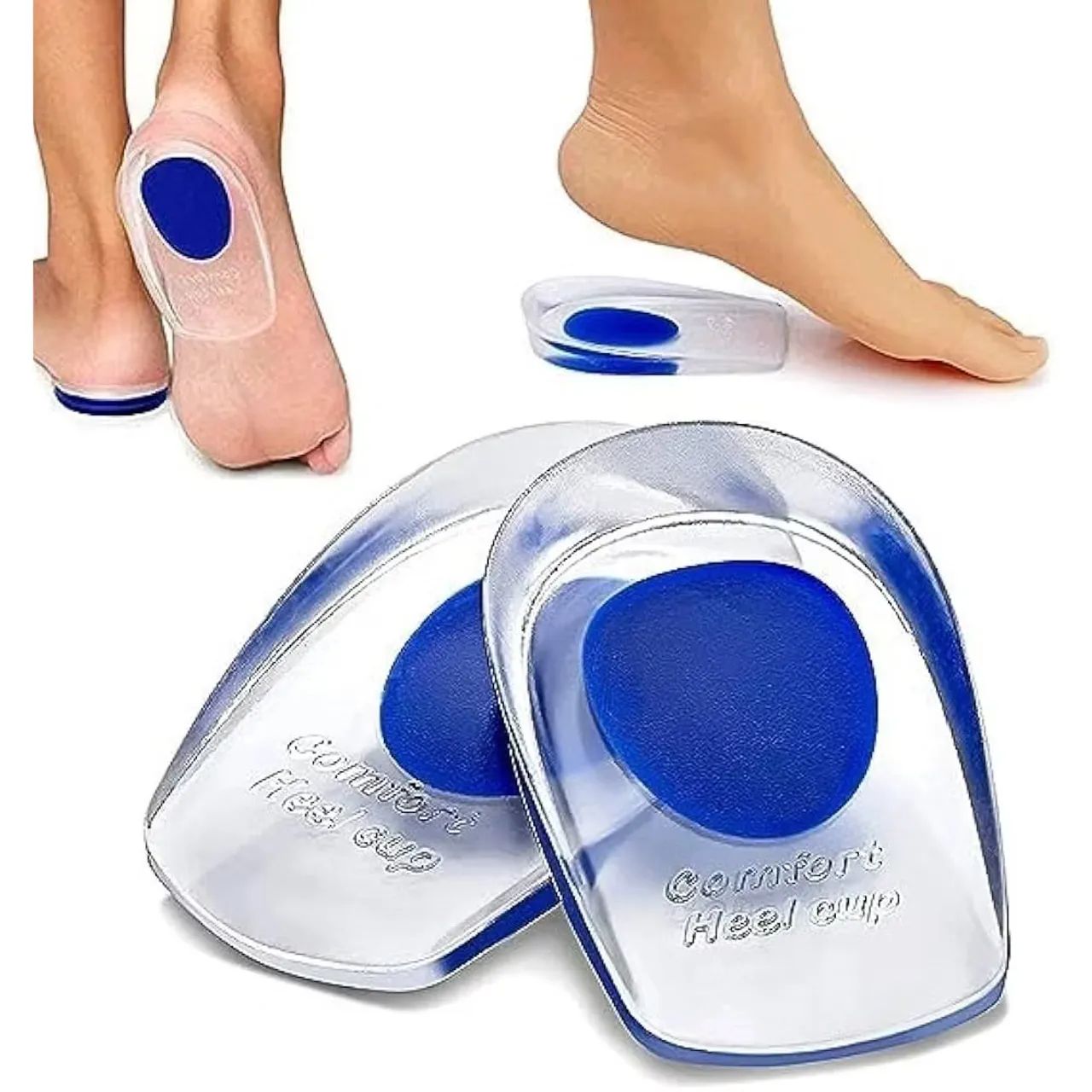 Palmilhas de Gel para Calcanhar Conforto e Amortecimento