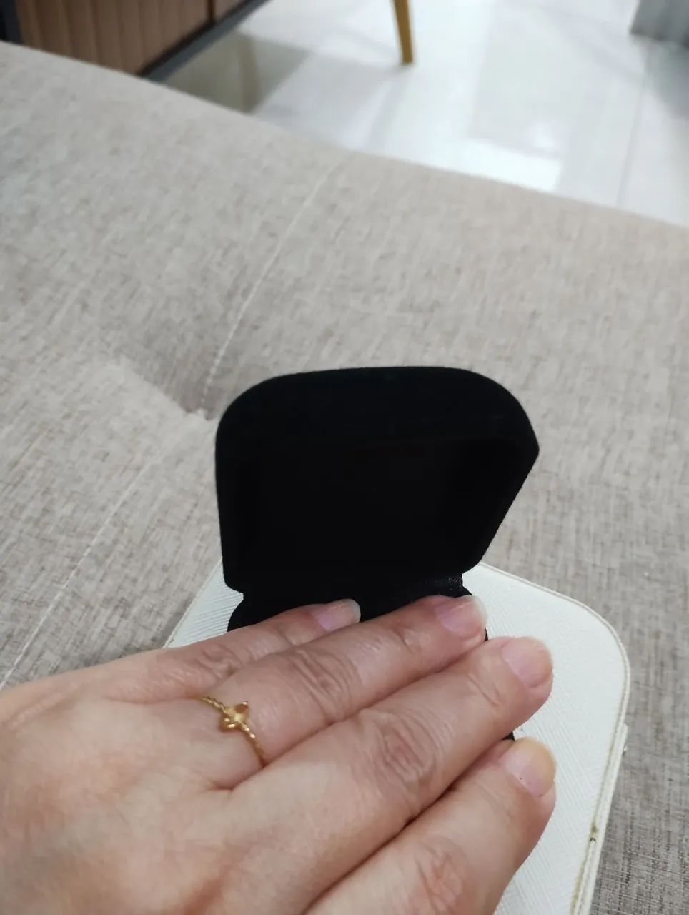 Anel de Ouro 18k com Pedra Citrino. - Foto 4
