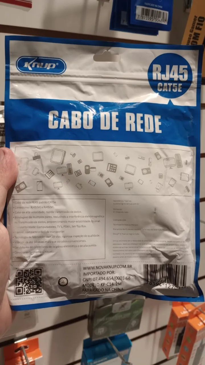 cabo de rede 2 metros KNUP - Foto 3