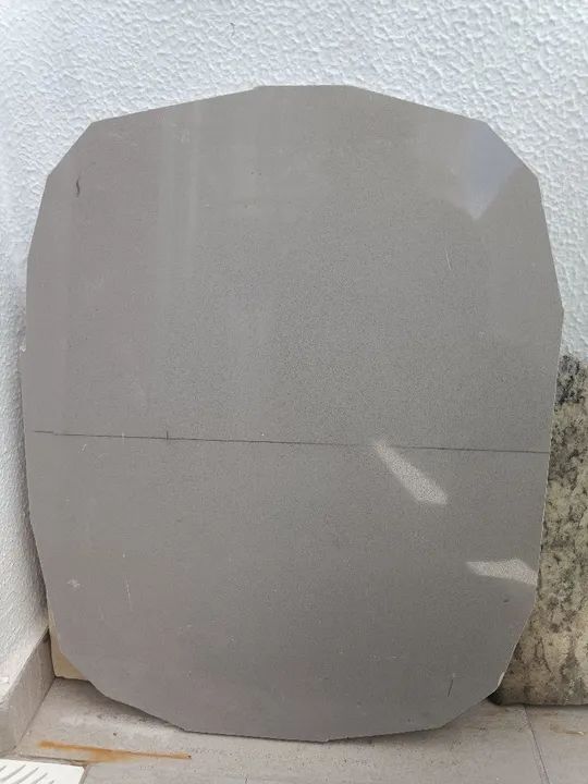 Placa de Granito 1 Cinza, 2 Preto e 3 Amarelo ornamental