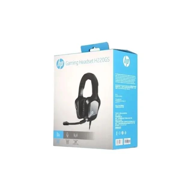 Headset Gamer Hp H220gs, LED Azul, Usb, 7.1, Drivers 40mm, Preto.