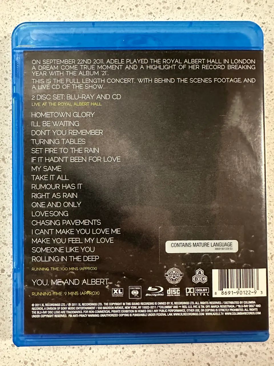 Blu-Ray + CD Combo: Adele - Live at The Royal Albert Hall! - Foto 2