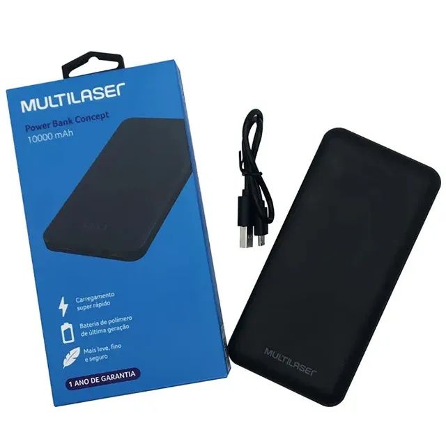 Carregador Portátil Power Bank Multilaser Concept 10000MAH  - Foto 4