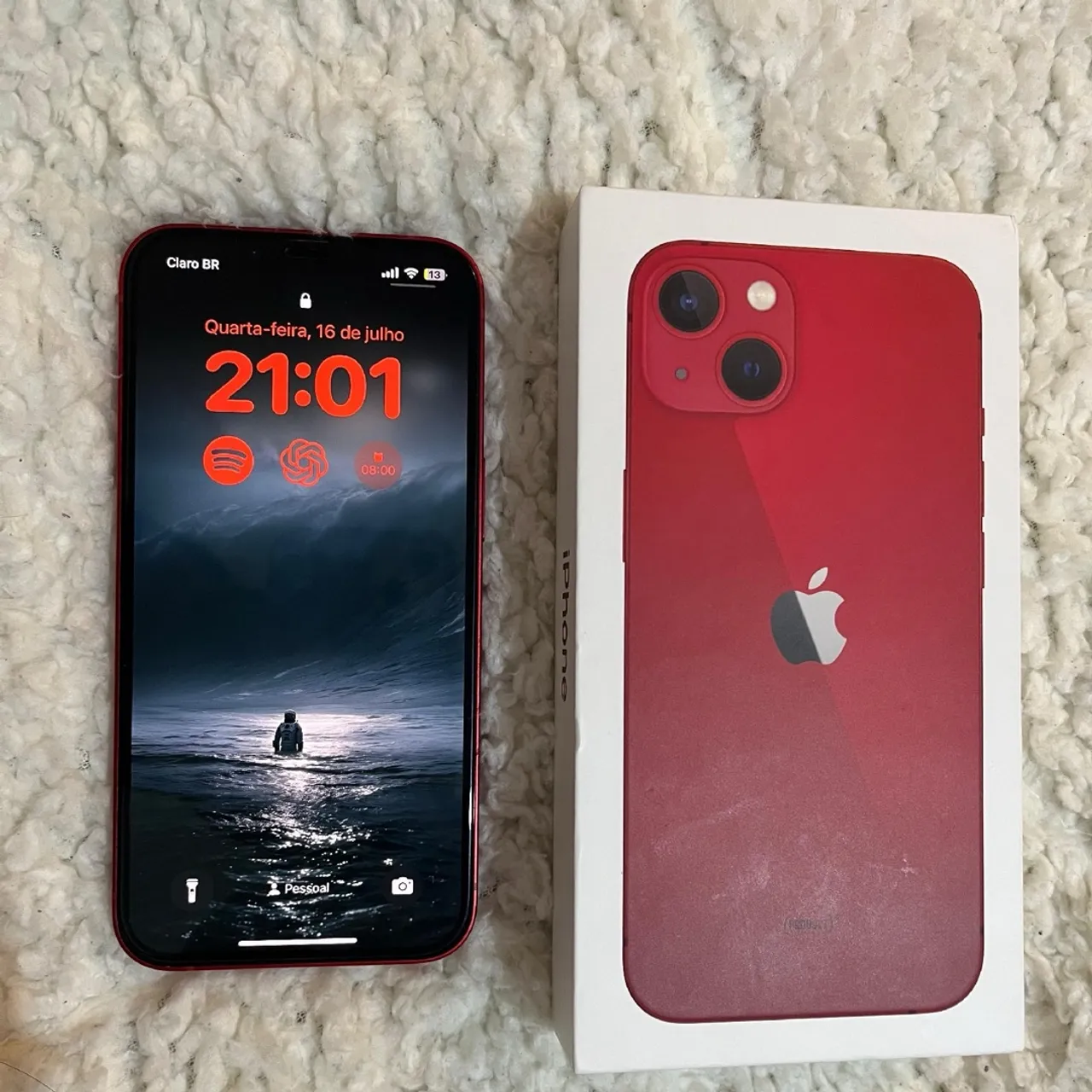 Iphone 13 Vermelho - 256gb - estado de NOVO