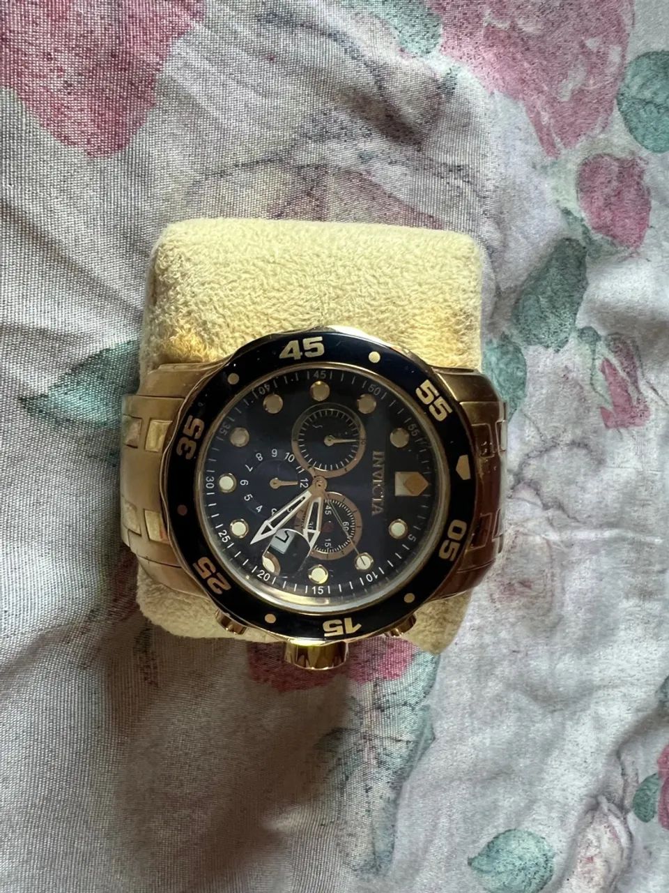 Relógio Invicta Dourado Masculino - Foto 2