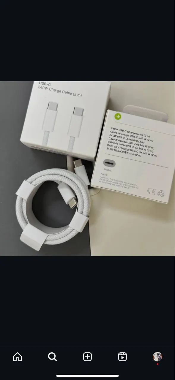 Cabo Apple Original 240w 2Metro  - Foto 5