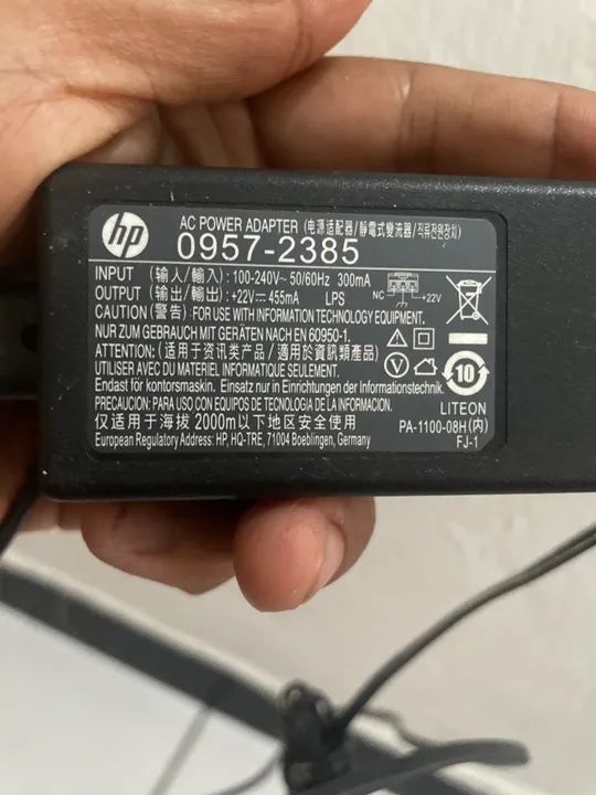 Carregador fonte impressora HP +22v - Foto 2