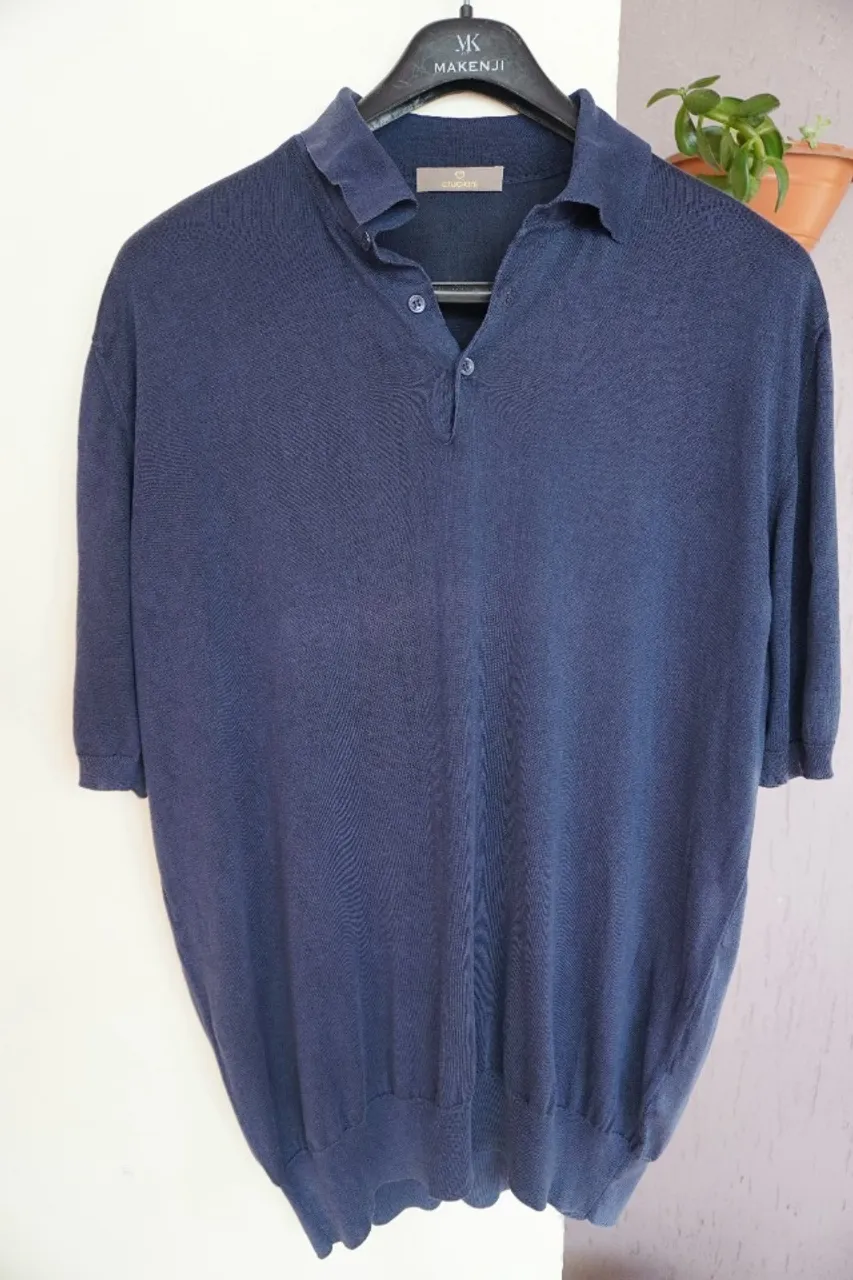 camisa polo cruciani italiana