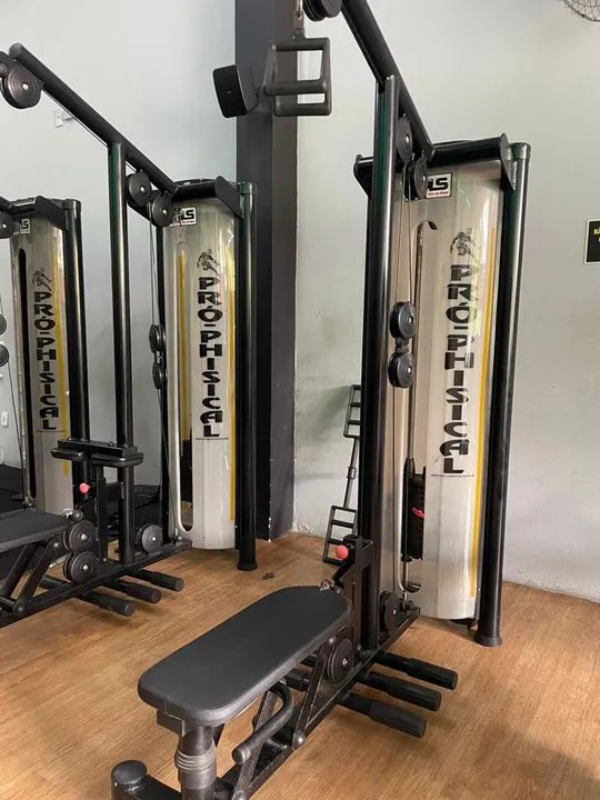 Máquinas de Musculação puxador costas e remada baixa 