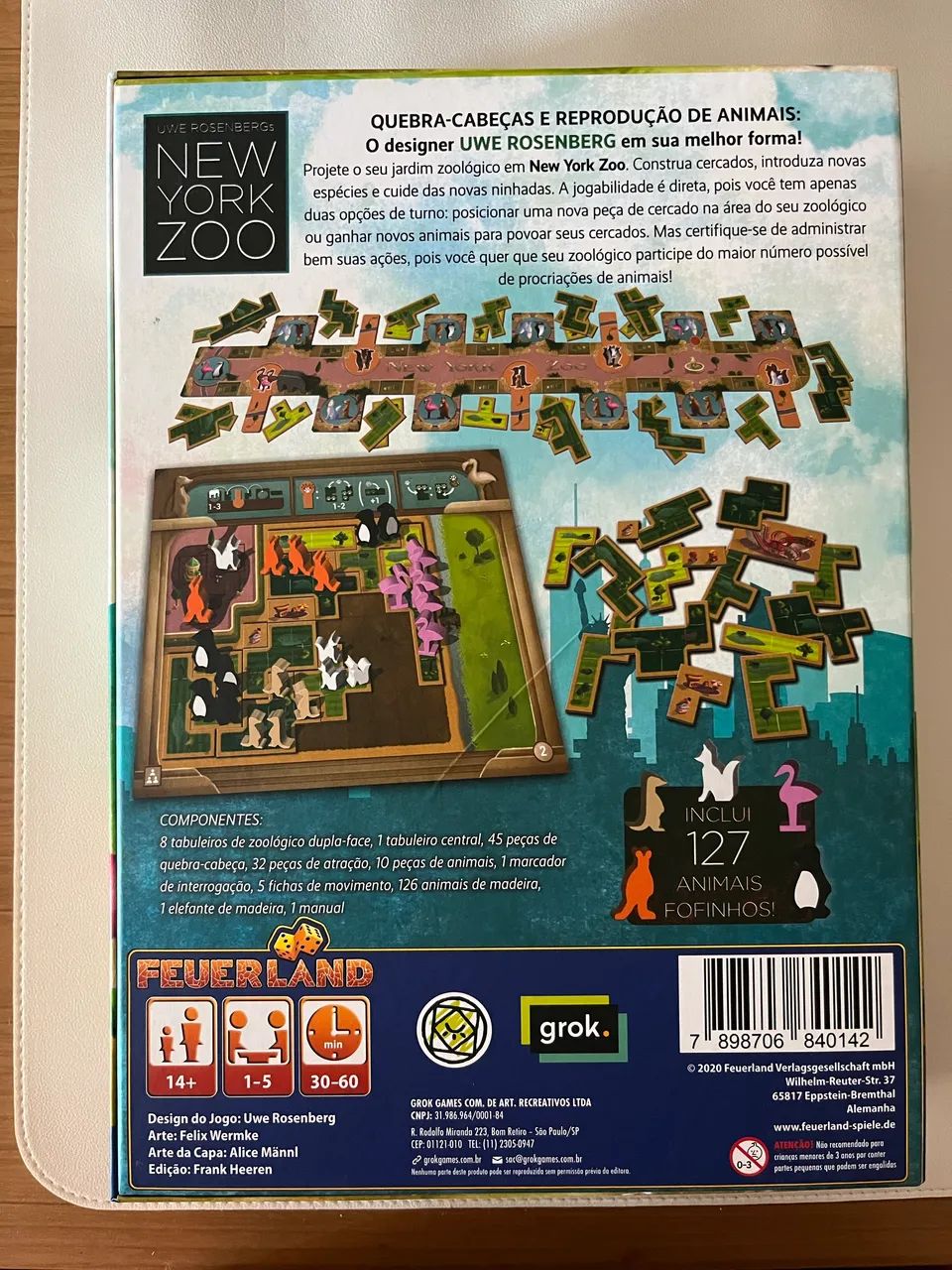 New York Zoo - Jogo de tabuleiro - Foto 4