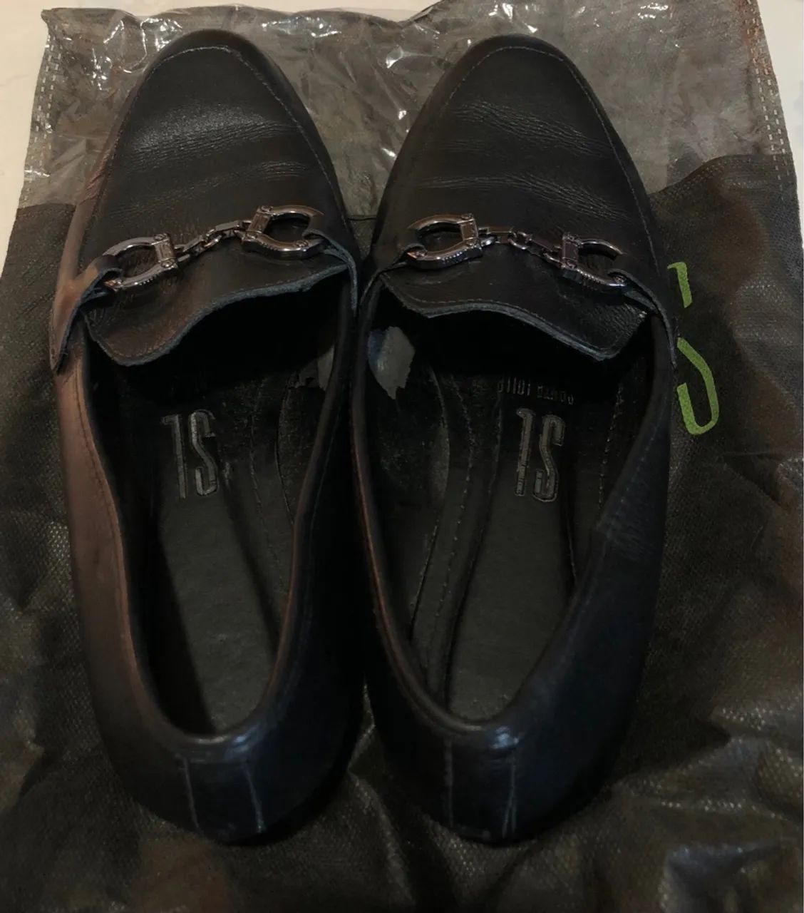 Mocassim Santa Lolla Couro Preto TAM 36 - Foto 2