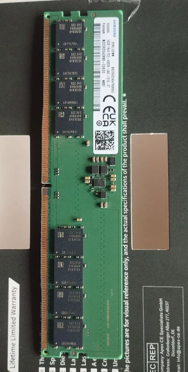 Samsung DDR5 32GB(16GB2枚) メモリ 中古 Samsung 32GB (2x16GB) DDR5 5600MHz PC5-44800 1Rx8 SODIMM CL46 1.1v