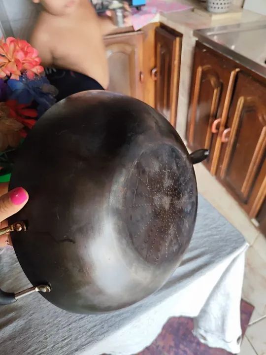 Wok de Aço Carbono - Ideal para Cozinhar - Foto 2