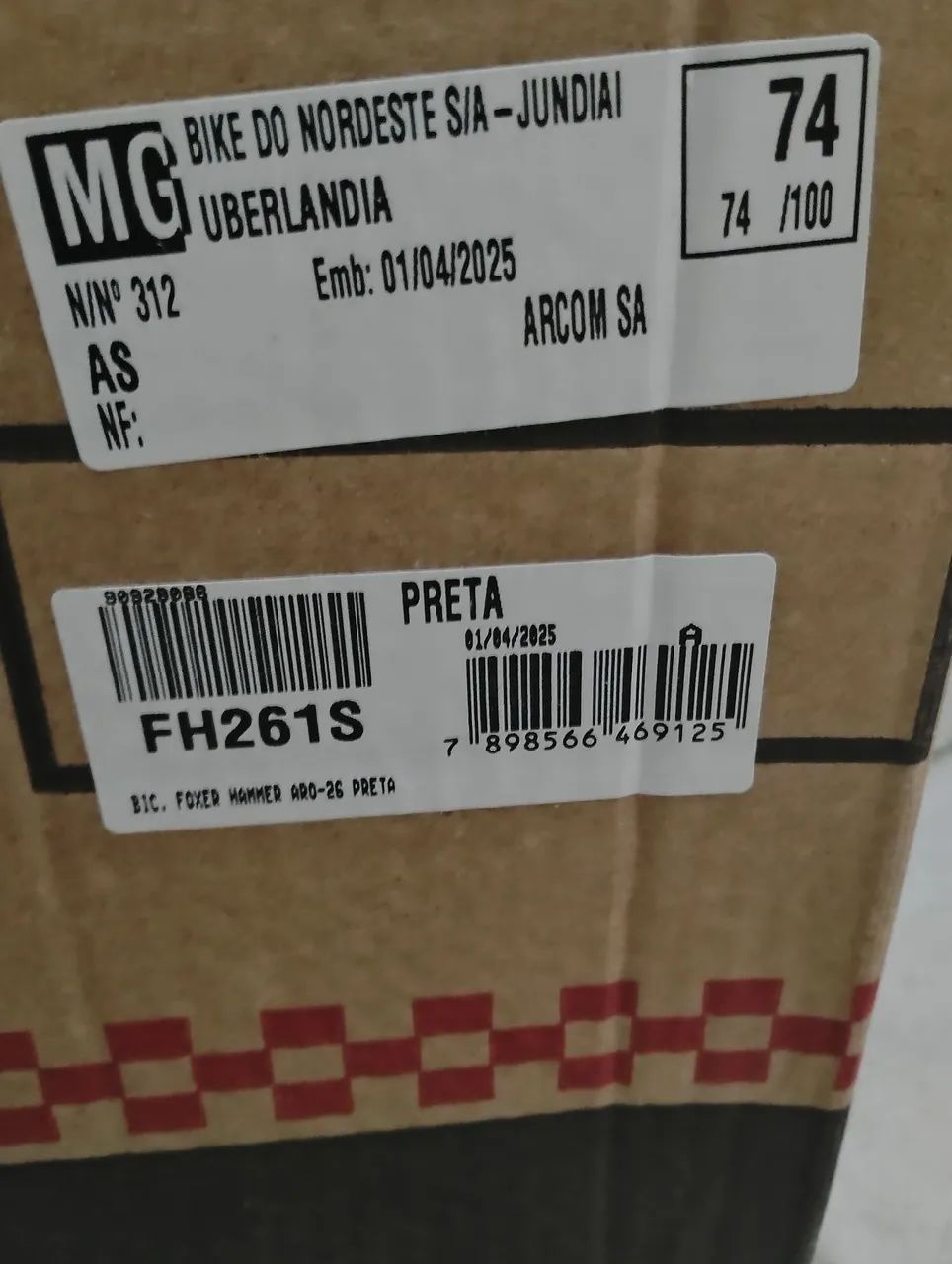 Bicicleta Aro 26 Foxer Hammer Preta - Foto 2