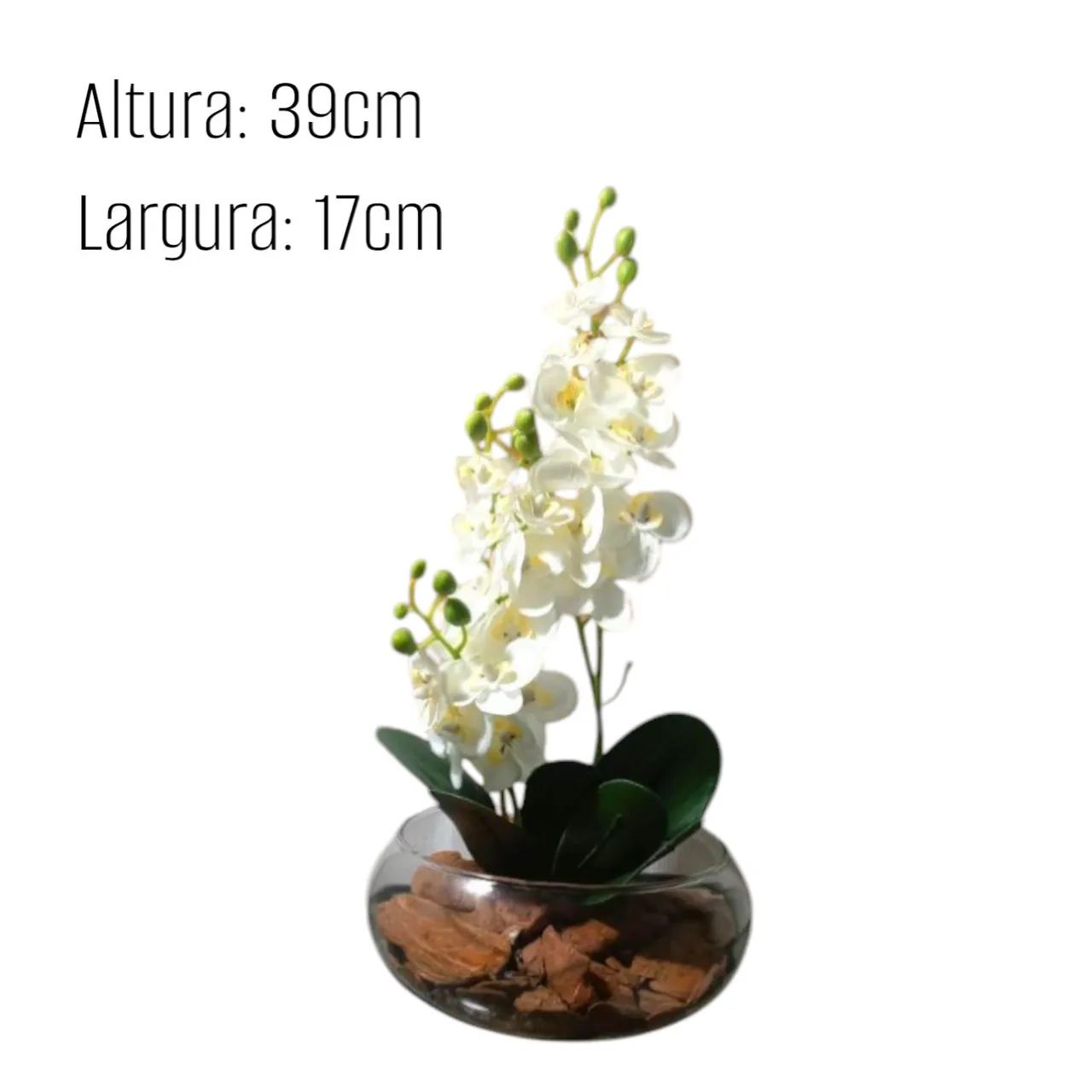 Desfrute de Uma Casa Bonita Com Essas Orquídeas Brancas Permanentes em Um Lindo Decorativo - Foto 4