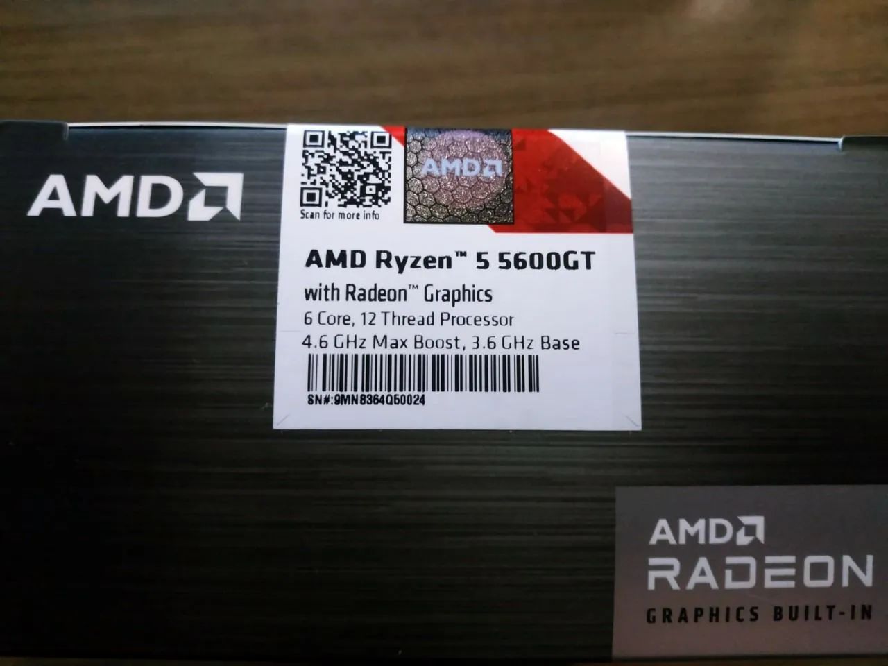 Ryzen 5 5600GT novo, Lacrado.