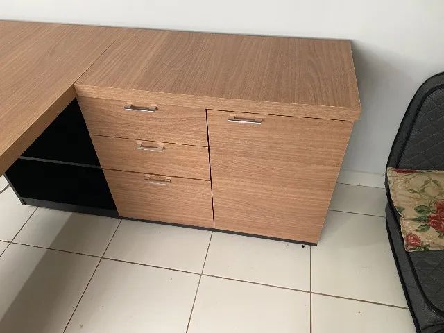 Mesa para escritório modelo presidente nova 100% em MDF - Foto 4