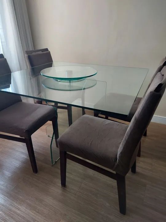 Mesa de Jantar de Vidro  - Foto 3