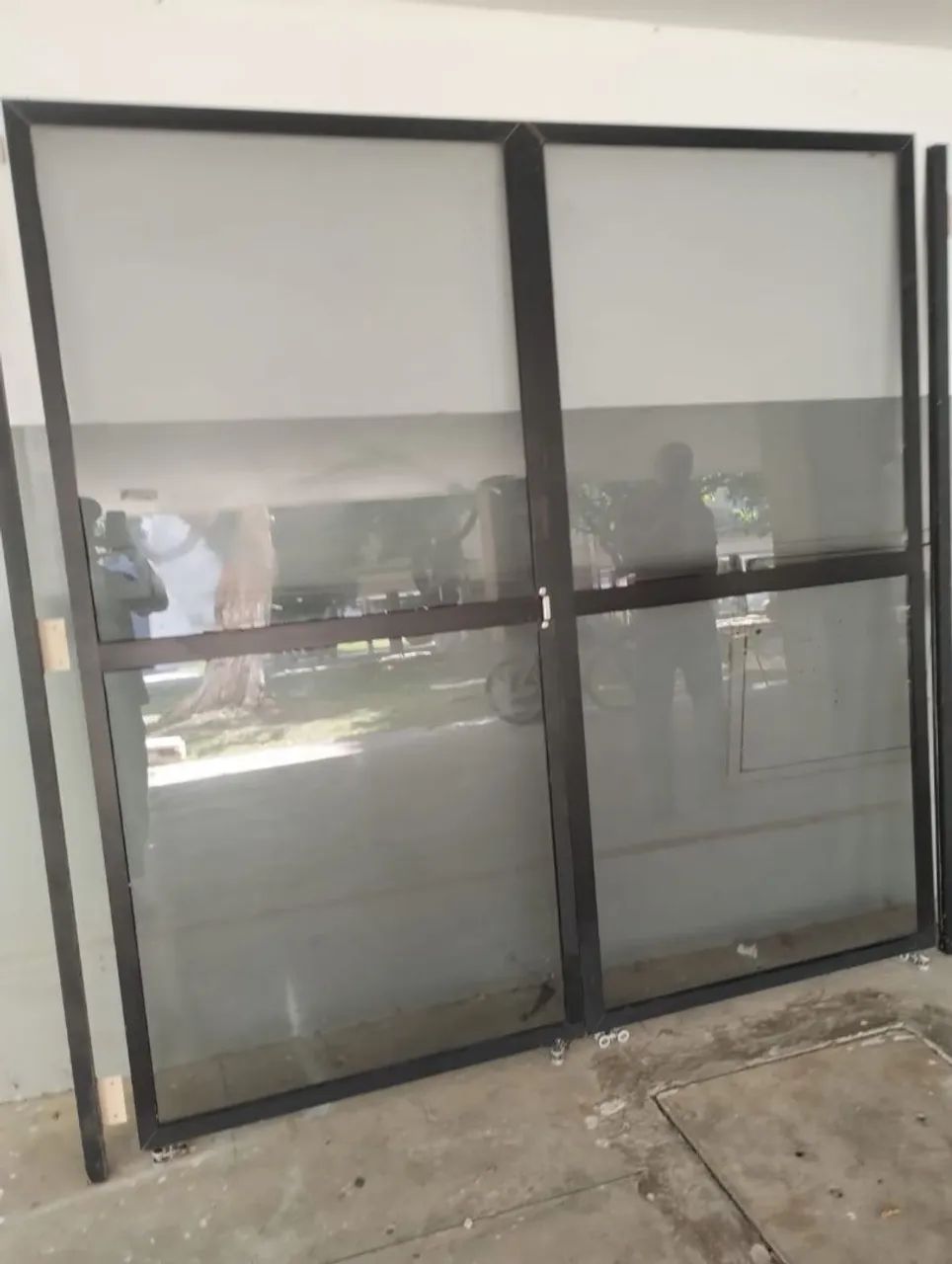 Porta de Segurança em Alumínio esquadrilha para vim buscar em porta largar 
