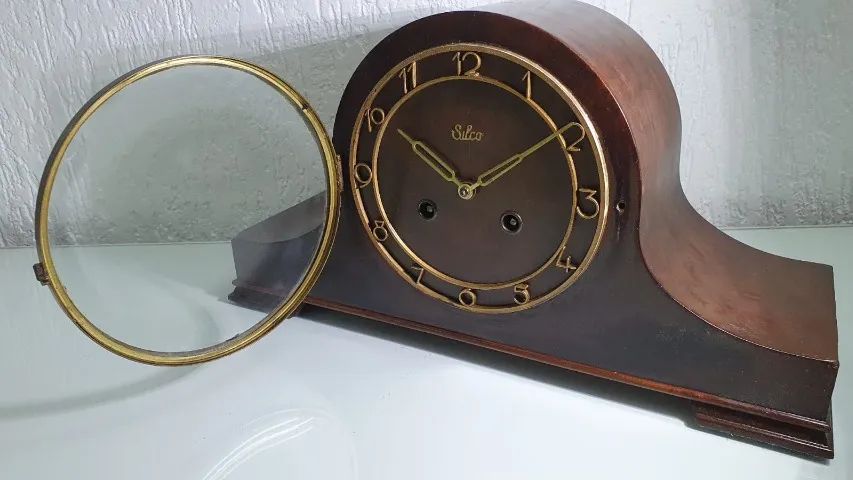 Relógio Silco Bimbam Swiss de Mesa Antigo Retrô - Foto 3