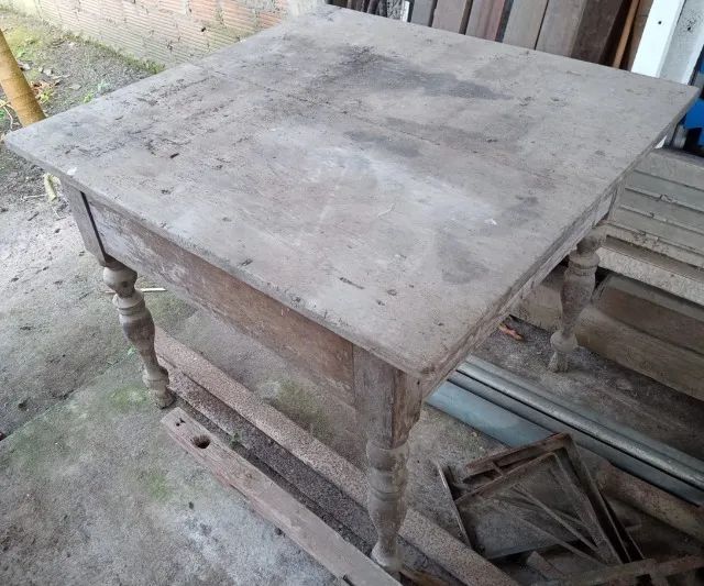 Mesa antiga quadrada - Foto 5