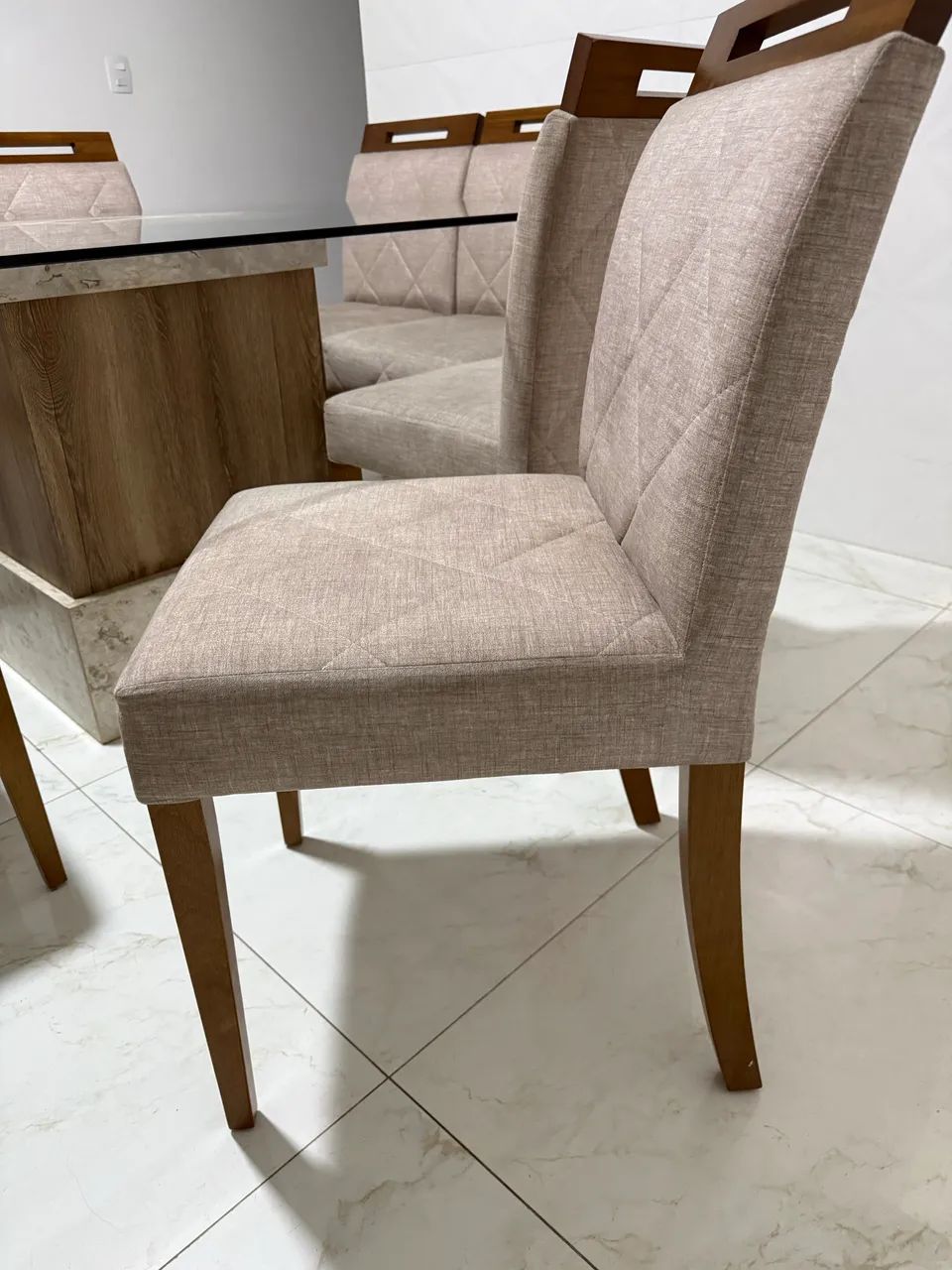 Mesa quadrada de vidro 1,50 - Foto 3