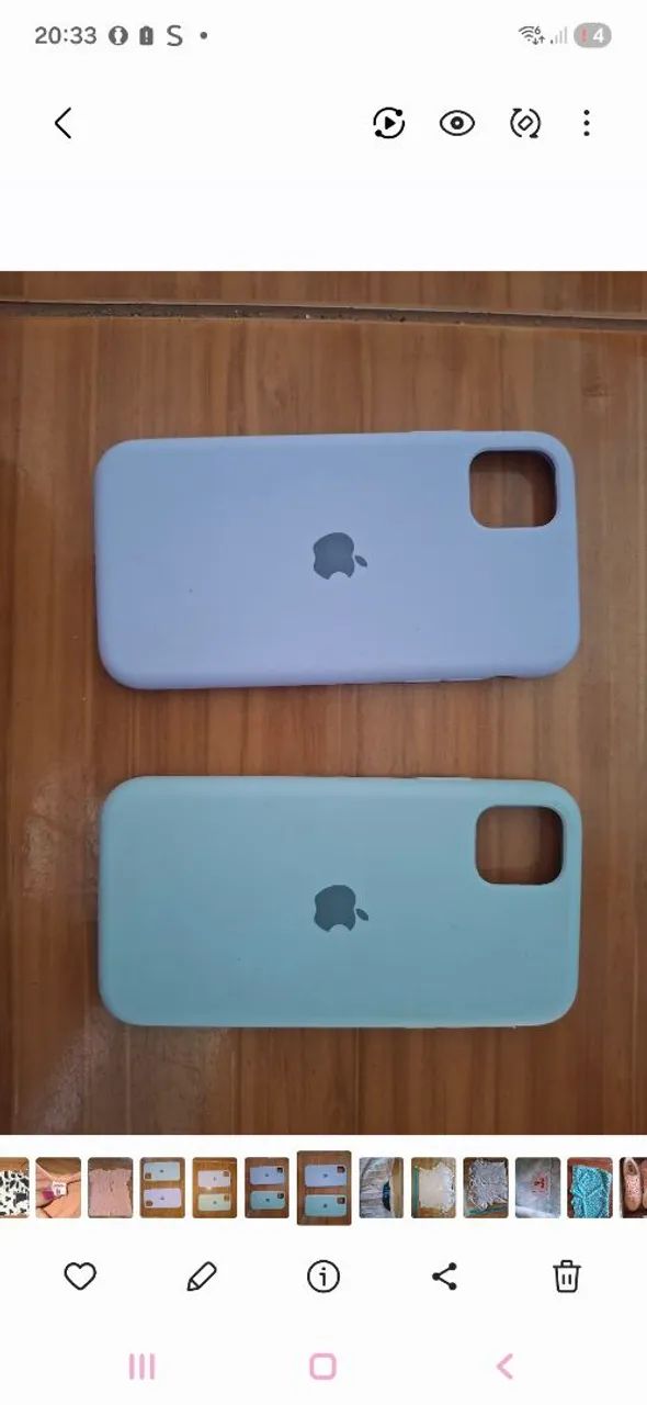 Kit duas capinhas de silicone IPHONE 11