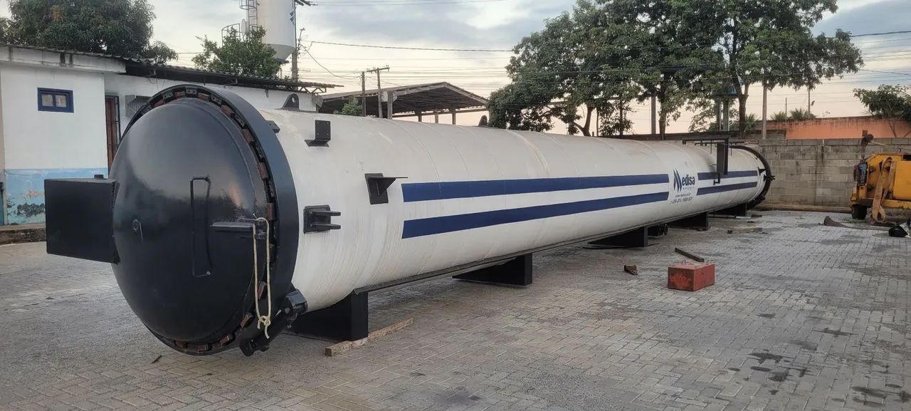 Autoclave para tratamento de madeira 