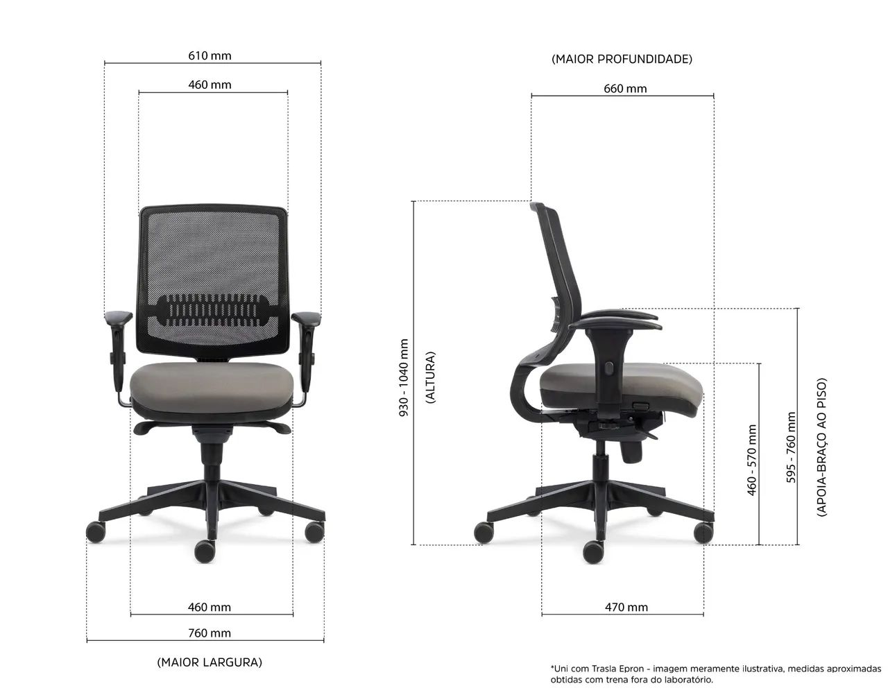 Cadeira Flexform Uni White n Grey - Foto 5