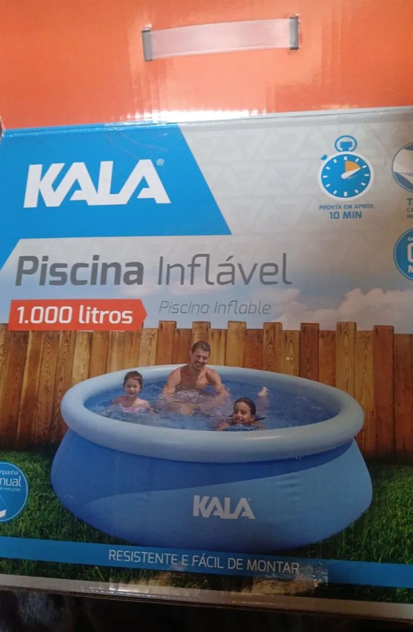 Piscina Inflável Kala 1000 Litros - Resistente e Fácil de Montar