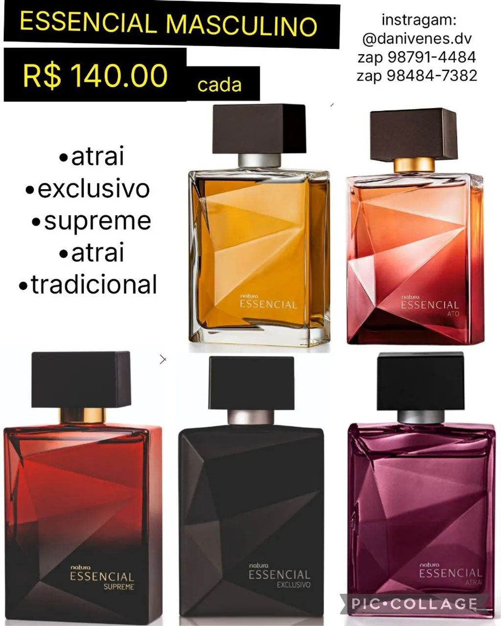 ESSENCIAL DA NATURA = R$ 140.00