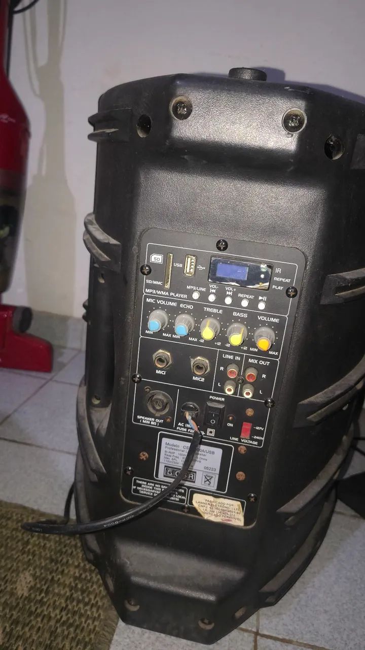 Caixa de som profissional CSR 2500A/USB - Foto 2