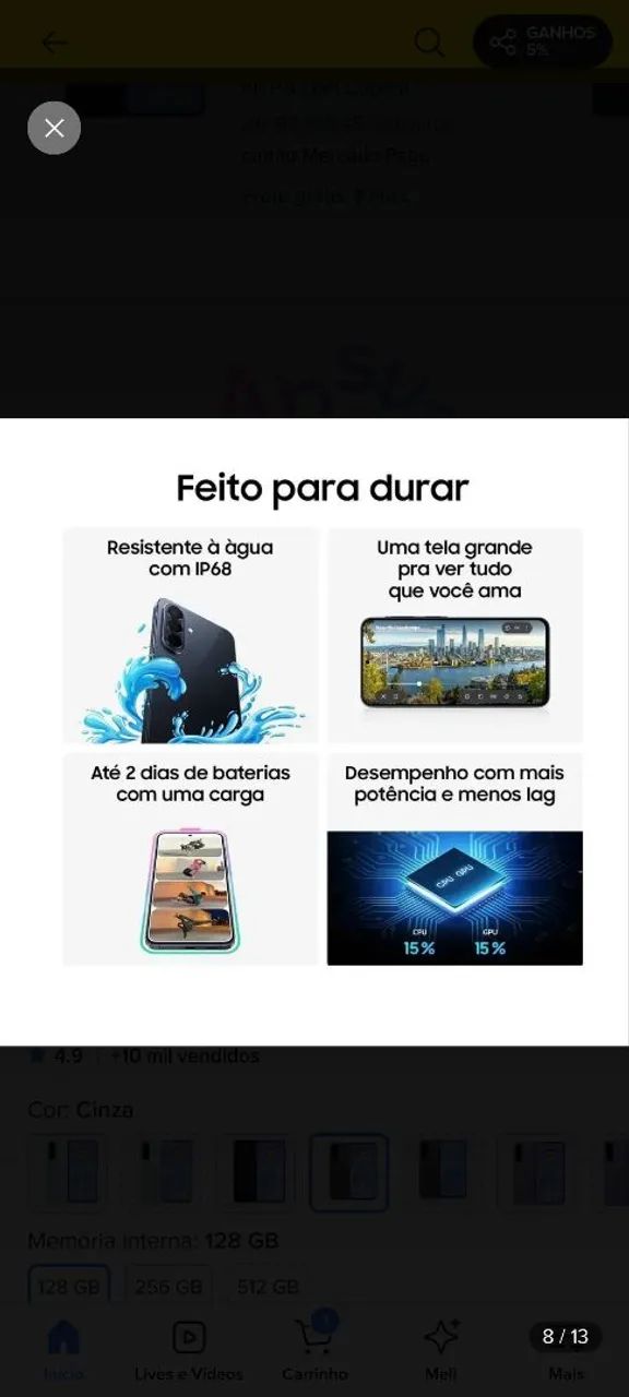 Samsung A57 128GB - Foto 4