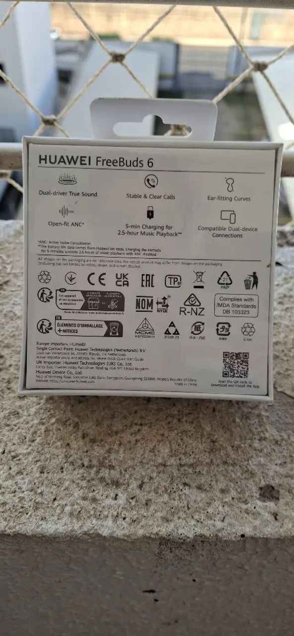 Fone Bluetooth Huawei Freebuds 6 Branco Novo Lacrado - Foto 2