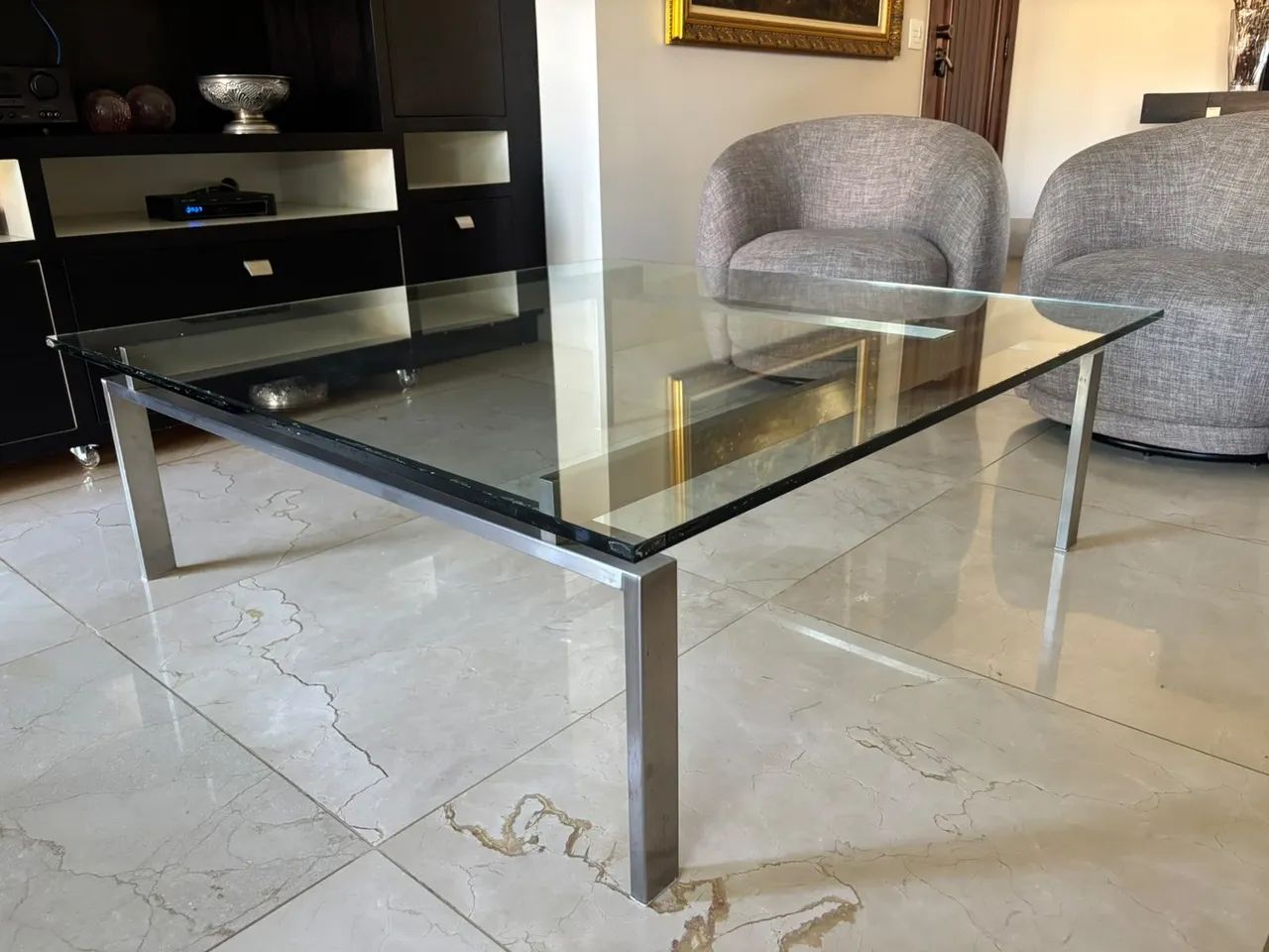 Mesa de Centro de Vidro - Excelente Estado - Foto 2