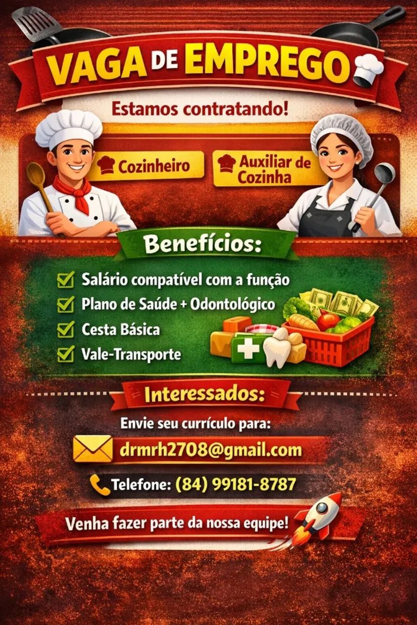 Aux de cozinha e cozinheiro