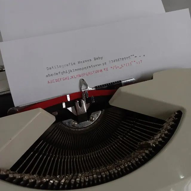 Máquina Datilografia Hermes Baby - Foto 5