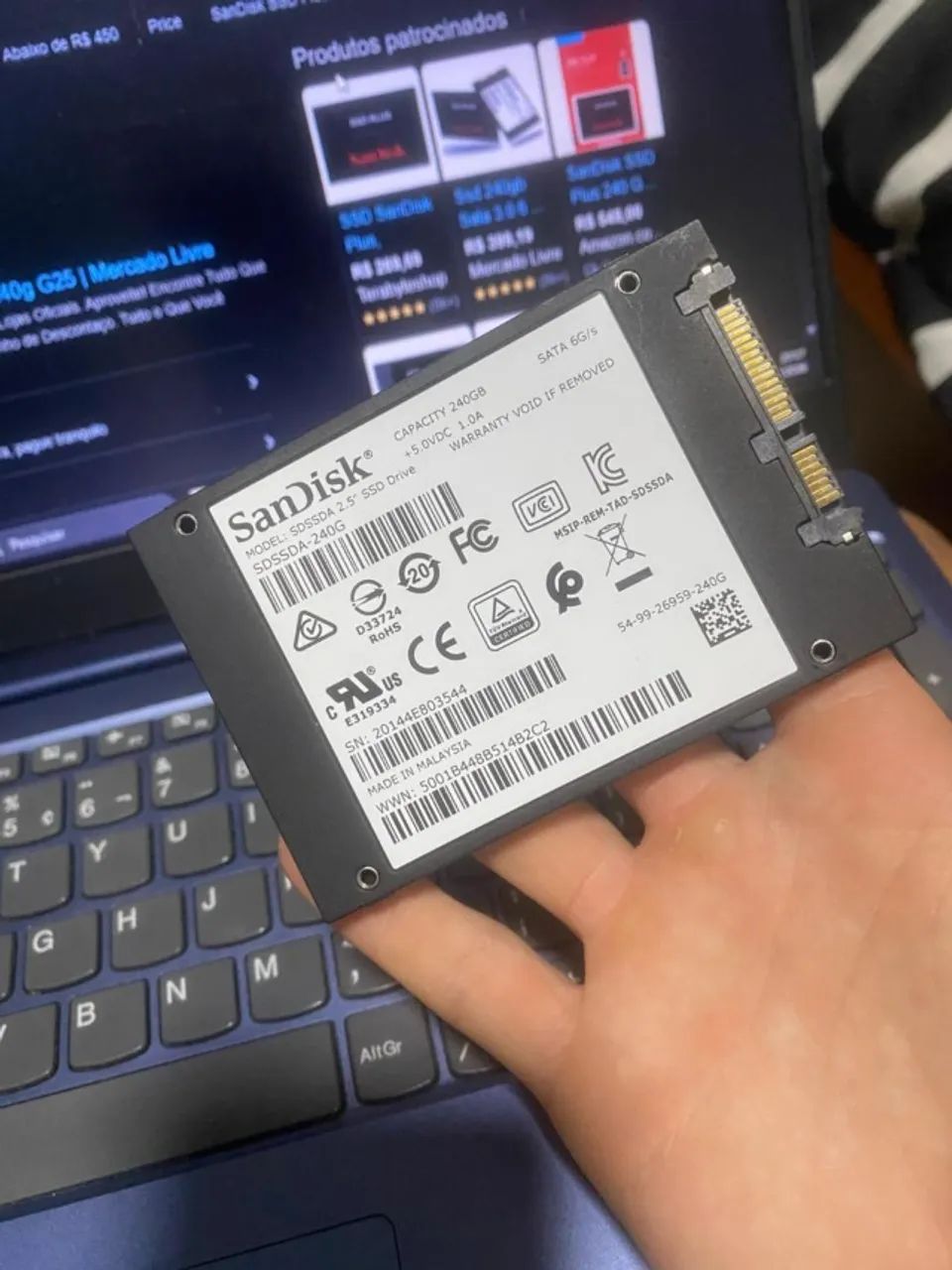 SSD PLUS SanDisk 240gb - Foto 2